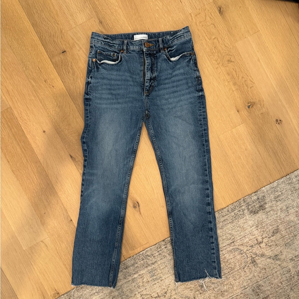 Straight crop jeans